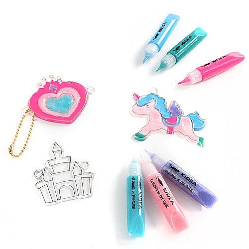 DE SET CREATIV 3 PANDANTIVE CU GEL CARE STRALUCESTE LA INTUNERIC + 3 SABLOANE KIDEA ZZMSCKA [6]