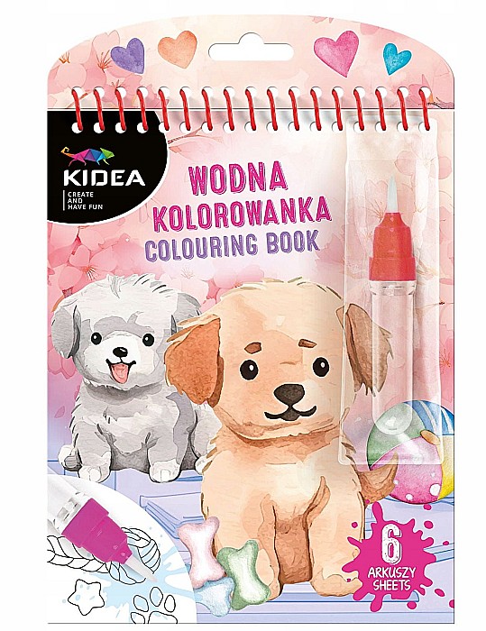 DE CARTE DE COLORAT CU MARKER MAGIC PENTRU DESEN IN APA CAINI KIDEA MWKWLKA [2]