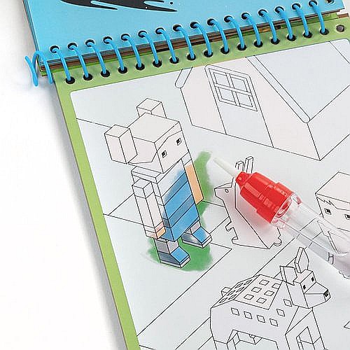 DE CARTE DE COLORAT CU MARKER MAGIC PENTRU DESEN IN APA GAME KIDEA MWKWNKA [2]