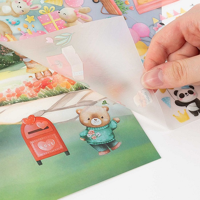 DE SET CREATIV STICKERE TRANSFERABILE 3 COLI URSULETI KIDEA NTKEKA [3]