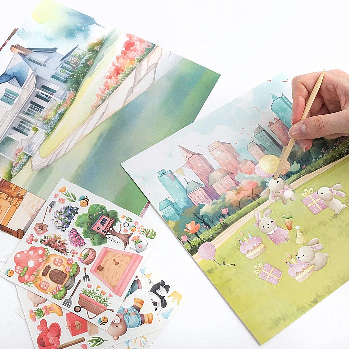 DE SET CREATIV STICKERE TRANSFERABILE 3 COLI URSULETI KIDEA NTKEKA [4]