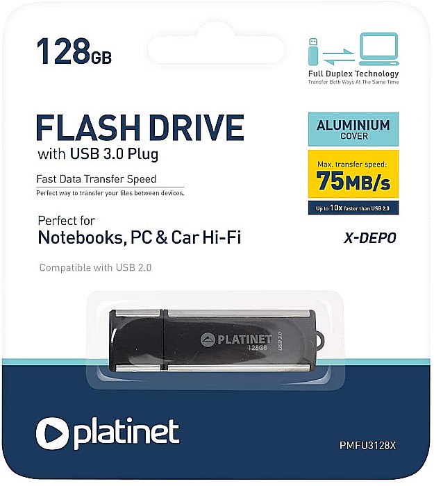 TEC FLASH USB 3.0 PLATINET 128GB PMFU3128X [4]