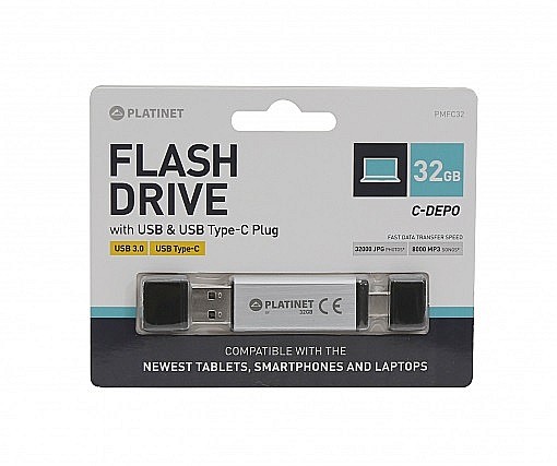 TEC FLASH USB 3.0 PLATINET 32 GB PMFC32S [3]