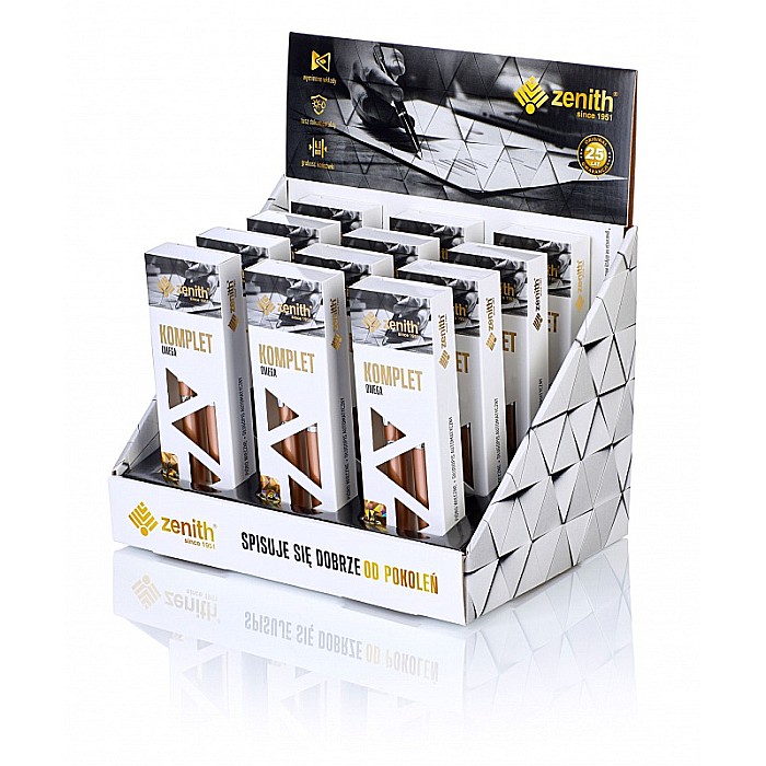 AS SET STILOU + PIX ZENITH ELEGANCE METALIC AUR ROZ IN CUTIE CADOU 7600204 [3]