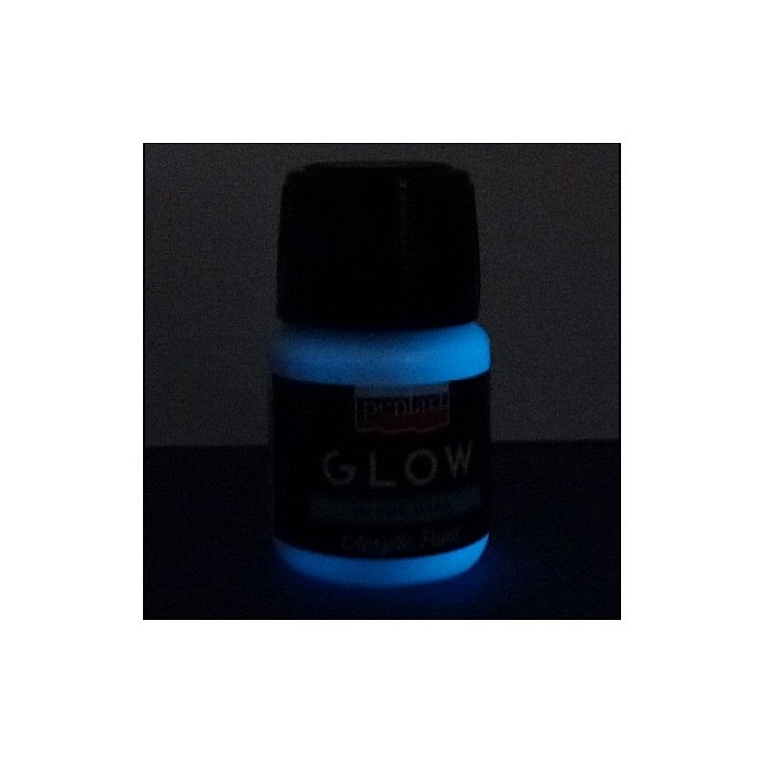 CA CULORI ACRILICE FOSFORESCENTE ALBASTRU DESCHIS 30ML PENTART 16486 [3]