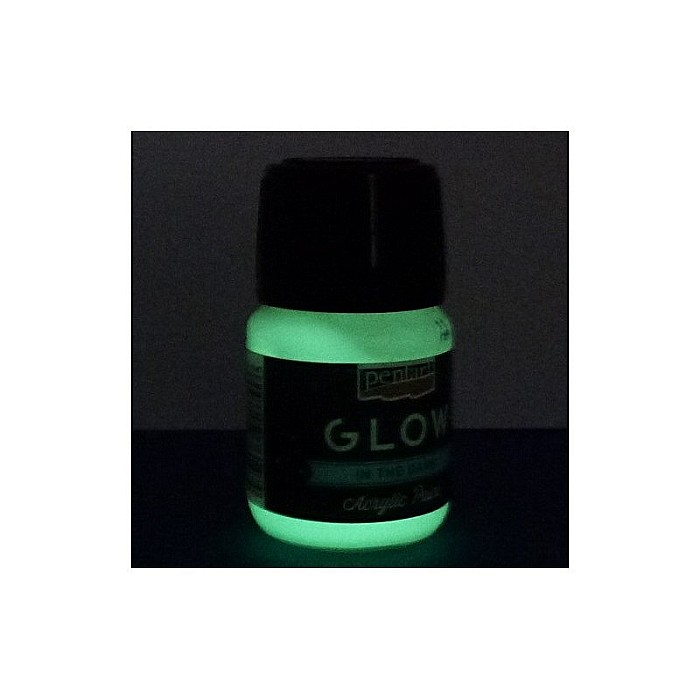 CA CULORI ACRILICE FOSFORESCENTE VERDE DESCHIS 30ML PENTART 16487 [4]
