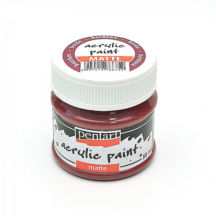 CA VOPSEA ACRILICA PENTART 50ML MAT BORDO 6752 [1]