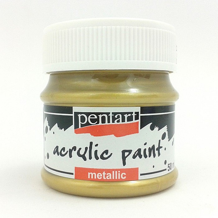 CA VOPSEA ACRILICA METALIZATA PENTART 50ML AUR ANTIC 2216 [1]