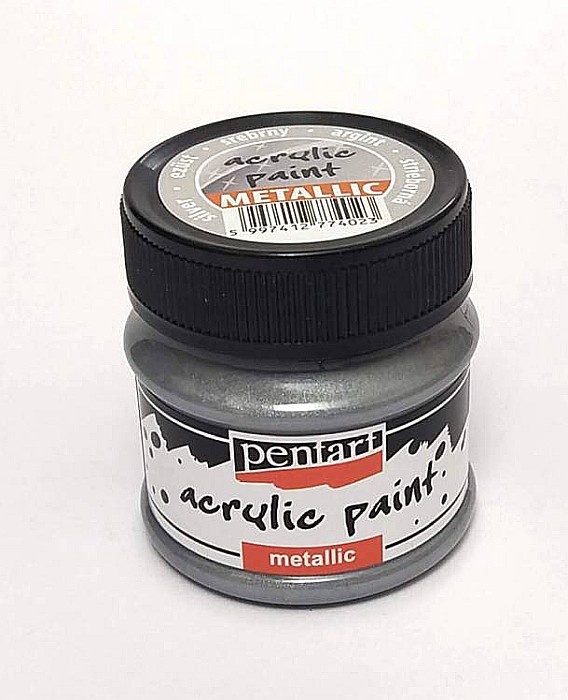 CA VOPSEA ACRILICA METALIZATA PENTART 50ML SILVER 74023/2217 [1]
