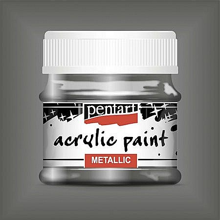 CA VOPSEA ACRILICA METALIZATA PENTART 50ML GRAFIT 756906/25341 [2]