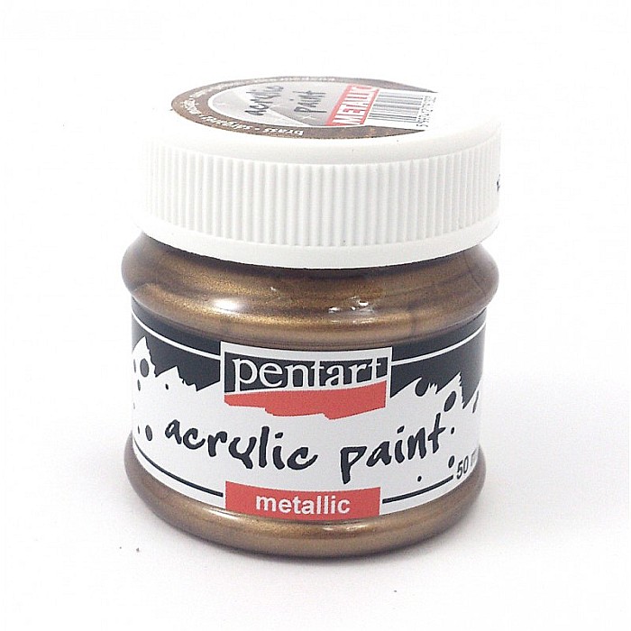 CA VOPSEA ACRILICA METALIZATA PENTART 50ML CUPRU GALBUI 29357 [1]