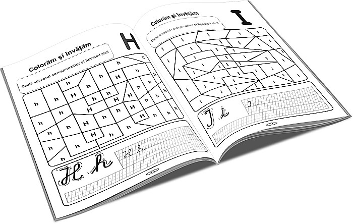 UP CAIET DE SCRIERE SI COLORAT A5 INVATAM LITERELE [2]