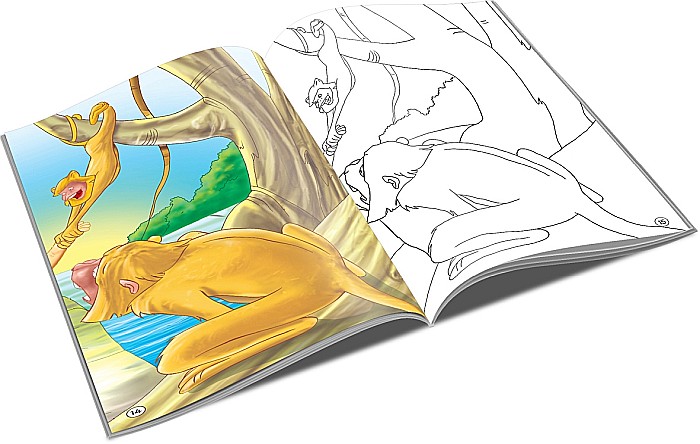 UP CARTE COLORAT SI POVESTE A4 CARTEA JUNGLEI [2]