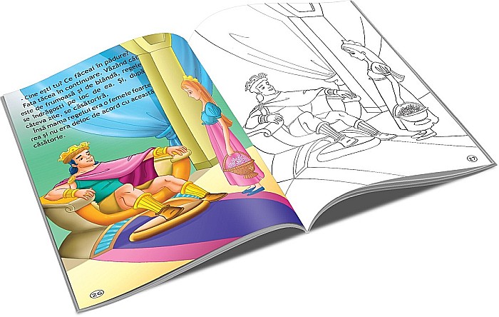 UP CARTE COLORAT SI POVESTE A4  POVESTEA CELOR SASE LEBEDE [2]