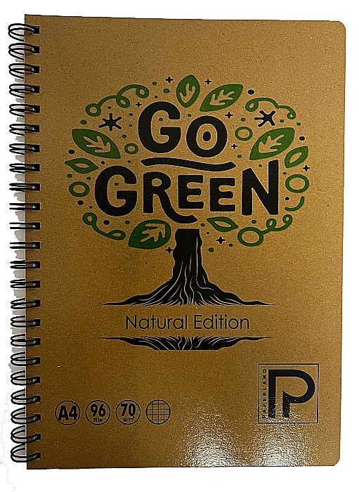 PA CAIET A4 96F 70G COPERTA CARTON NATUR SPIRA PATRATELE 24800052 [1]