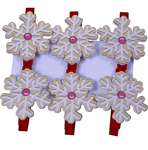 LEG ACCESORII LEMN XMAS CLEME+FULG NEA 6/SET C3036 [1]