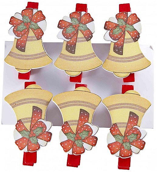 LEG ACCESORII LEMN XMAS CLEME+CLOPOTEI 6/SET C3037 [1]