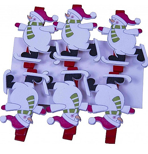 LEG ACCESORII LEMN XMAS CLEME+OM ZAPADA 6/SET C3041 [1]