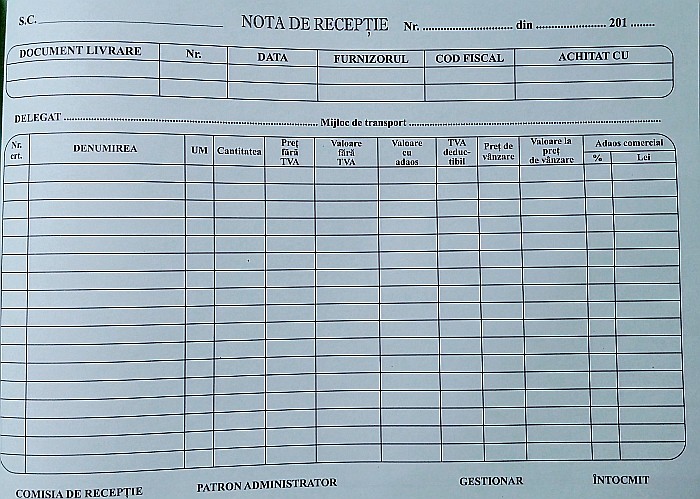 GOL NOTA RECEPTIE AUTOCOPIATIVA MODEL VECHI [2]