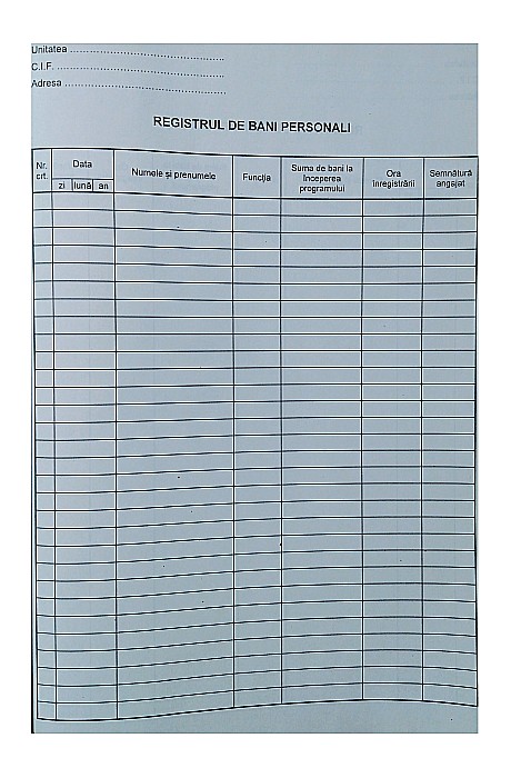 GOL REGISTRU DE BANI PERSONALI [2]