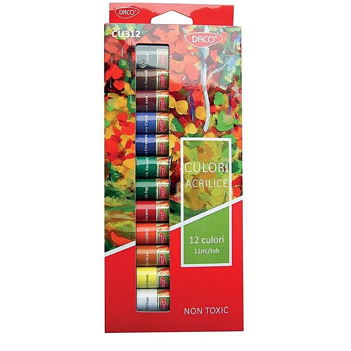 ADA CULORI ACRILICE DACO 12 ML, 12/SET CU312 [1]