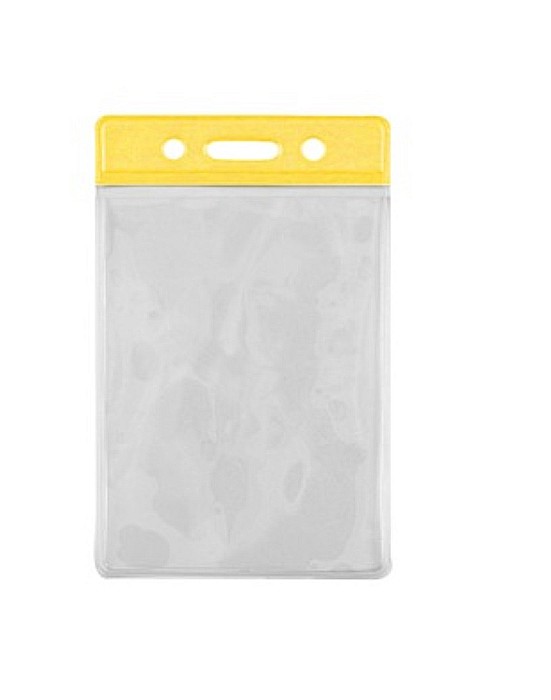 PAG BUZUNAR ECUSON VERTICAL, BANDA TRANSPARENTA/COLOR, 90*65 mm [3]