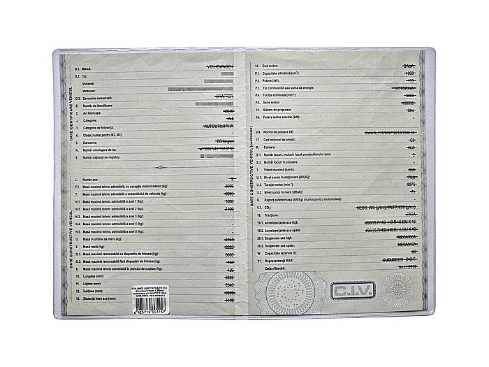 PAG COPERTA ACT IDENTITATE AUTO 216*310MM [2]