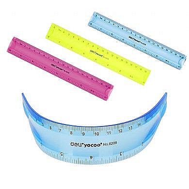 LEC RIGLA FLEXIBILA DELI 20CM COLOR DLE6208 [2]