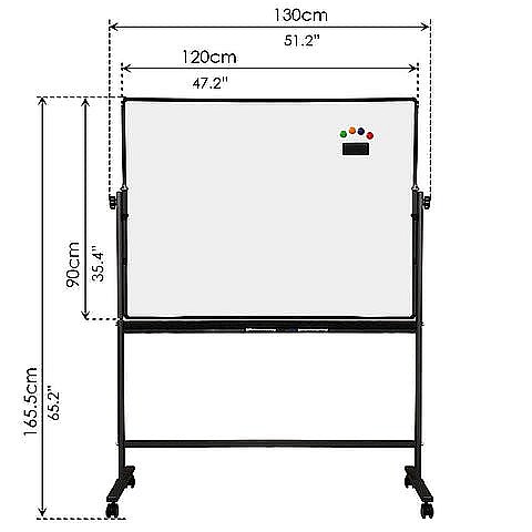 FLIPCHART 90*120CM 2 FETE, ROTATIV PE ORIZONTALA, DLE7882 [8]