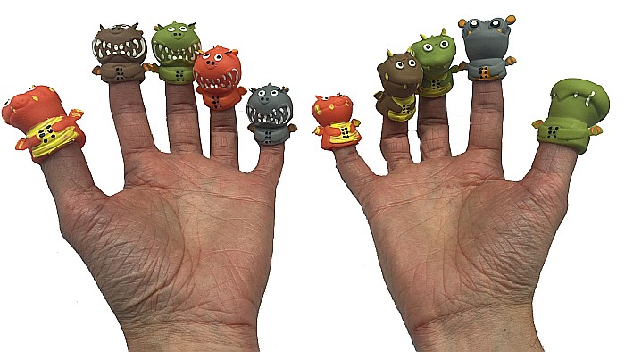 ROB JUCARII PENTRU DEGETE 4CM MONSTRII, 1 BUCATA, DIVERSE MODELE 49511 [1]