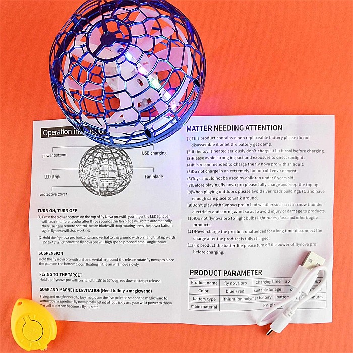 ROB MINGE ZBURATOARE CU LED 8.5CM TIP SPINNER 50288 [3]