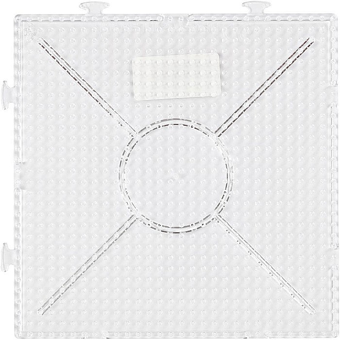 CC PLANSETA PATRATA PENTRU MARGELE FUZIBILE 15*15CM TRANSPARENTA 75310 [2]