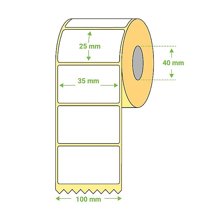 ROM ROLA PRET 32*25 MM, TERMICA, 2000 ETICHETE/ ROLA [4]