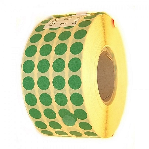 ROM ROLA PRET BULINE MICI 10*10 MM 17320 ETICHETE/ ROLA COLOR [4]