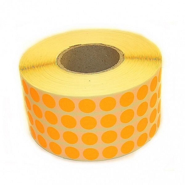 ROM ROLA PRET BULINE MICI 10*10 MM 17320 ETICHETE/ ROLA COLOR [5]