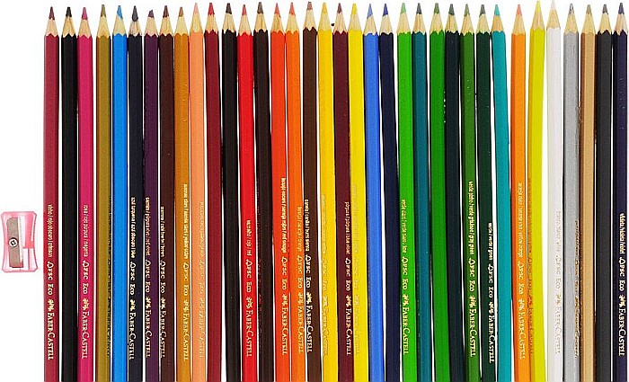 LEC CREIOANE COLORATE FABER-CASTELL ECO CU ASCUTITOARE 36/SET  FC120136 [2]