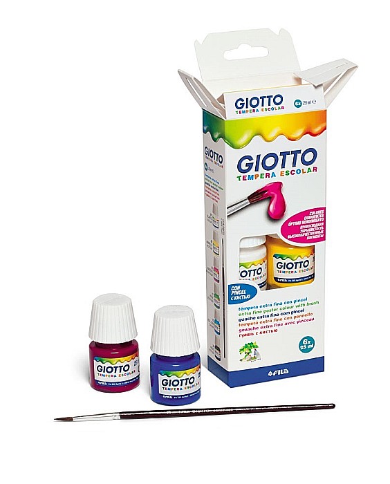 FIL TEMPERA GIOTTO 25ML*6/SET 356600 [2]