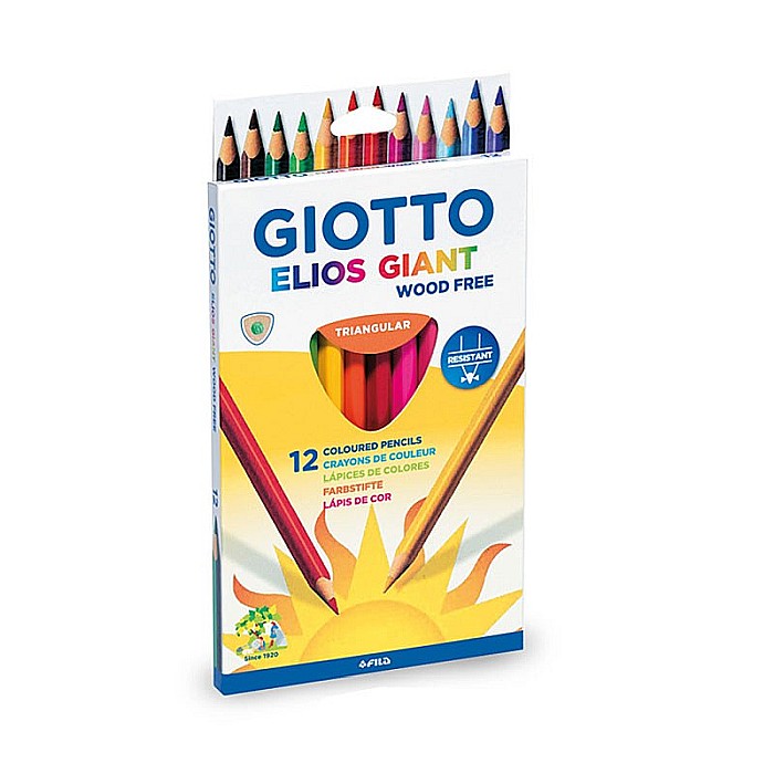 FIL CREIOANE COLORATE 12/SET GIOTTO ELIOS GIANT TRIUNGHIULARE 221500 [2]