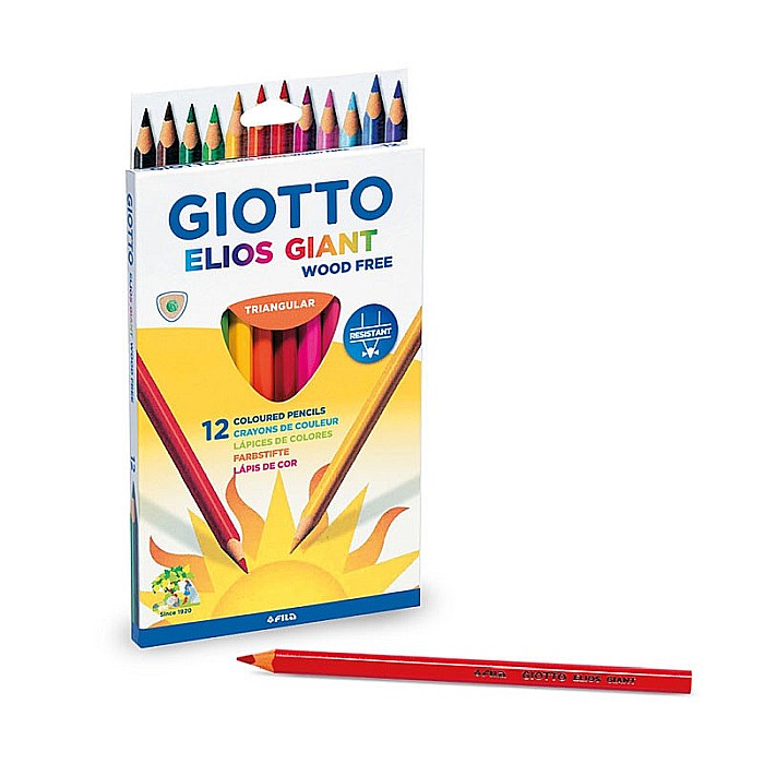 FIL CREIOANE COLORATE 12/SET GIOTTO ELIOS GIANT TRIUNGHIULARE 221500 [3]