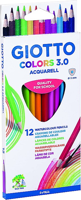 FIL CREIOANE COLORATE GIOTTO AQUARELL 12/SET 277100 [3]