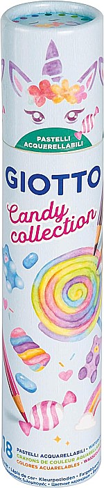 FIL CREIOANE COLORATE GIOTTO AQUARELL 18/SET, PASTEL, CANDY COLLECTION 250000 [1]