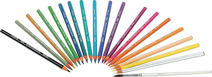 FIL CREIOANE COLORATE GIOTTO AQUARELL 18/SET, PASTEL, CANDY COLLECTION 250000 [4]