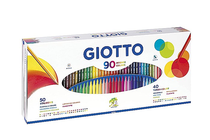 FIL SET 90 PIESE STILNOVO, 50 CREIOANE COLORATE SI 40 CARIOCI, GIOTTO 25750000 [1]