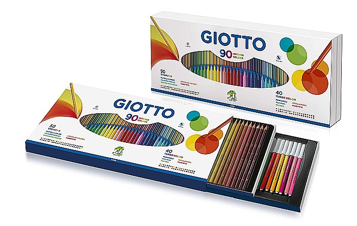 FIL SET 90 PIESE STILNOVO, 50 CREIOANE COLORATE SI 40 CARIOCI, GIOTTO 25750000 [2]