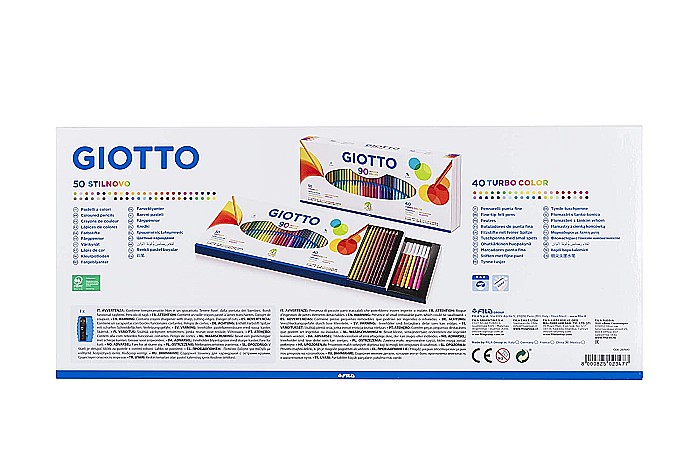 FIL SET 90 PIESE STILNOVO, 50 CREIOANE COLORATE SI 40 CARIOCI, GIOTTO 25750000 [4]