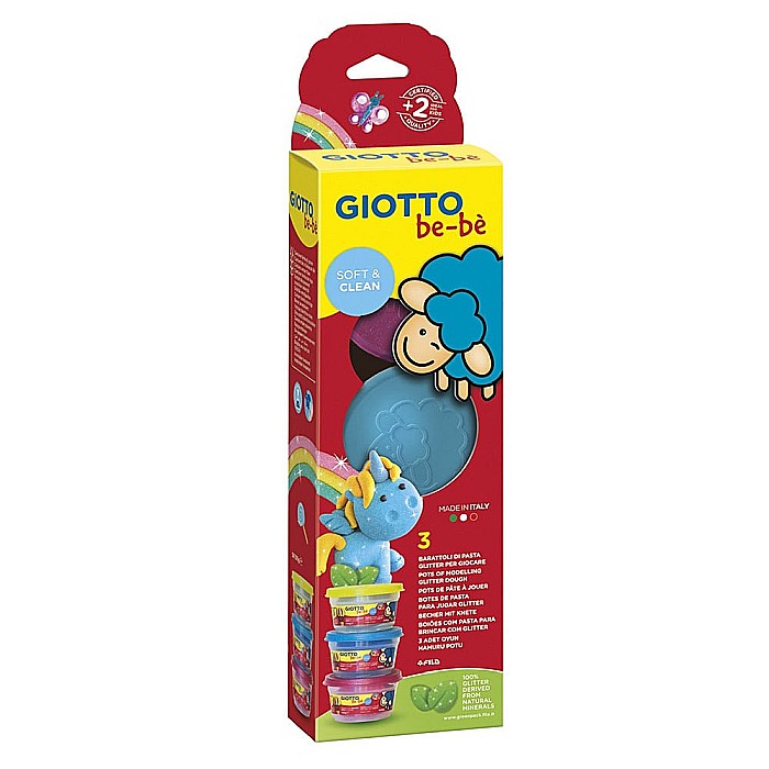 FIL PLASTILINA MODELAJ GIOTTO BEBE GLITTER 3/SET 479700 [1]