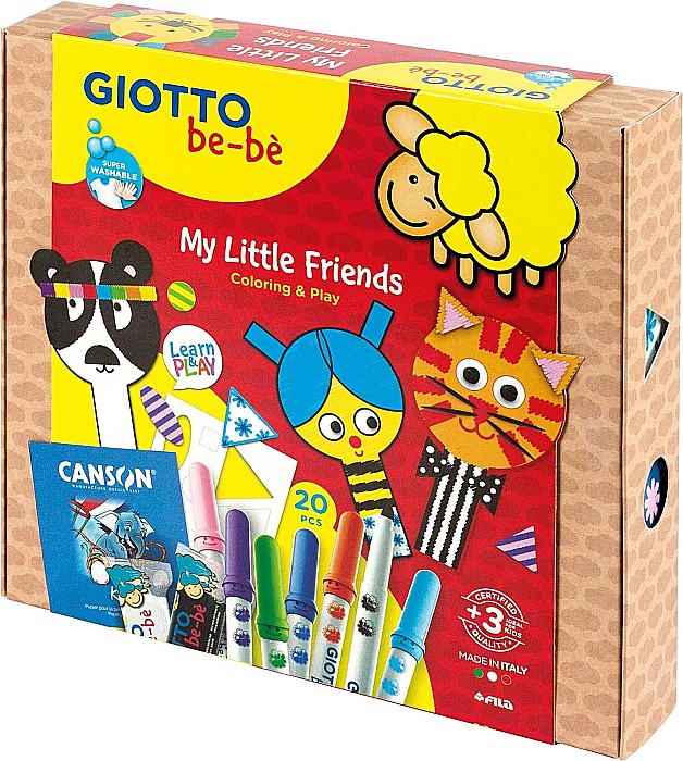 FIL SET DE COLORAT GIOTTO BEBE MY LITTLE FRIENDS 478700 [2]