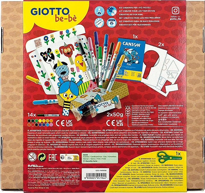 FIL SET DE COLORAT GIOTTO BEBE MY LITTLE FRIENDS 478700 [4]