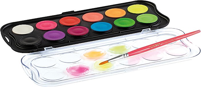 FIL ACUARELE GIOTTO 12/SET + PENSULA, CULORI FLUO, CANDY COLLECTION 351400 [3]