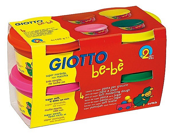FIL PLASTILINA MODELAJ GIOTTO BEBE 100GR*4/SET 464902 [1]